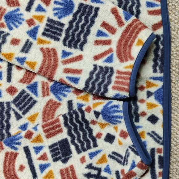 Patagonia Snap-T Synchilla fleece pullover sweater in Protected Peaks: Oatmeal - Picture 7 of 8